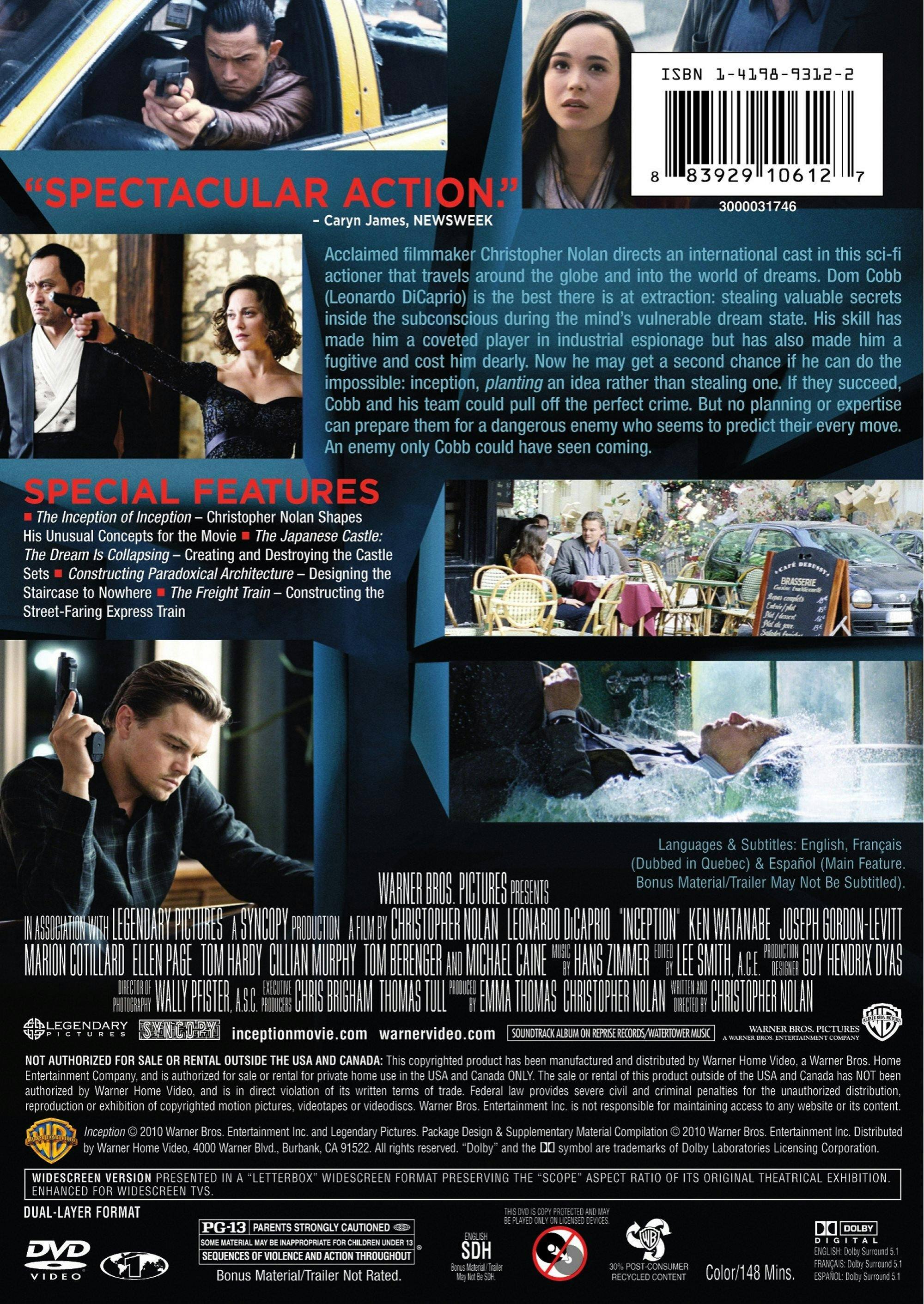 Angle. Inception [DVD].