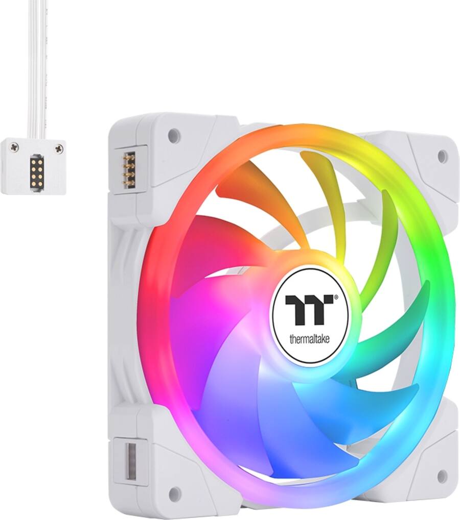 PC用ファン・クーラー Thermaltake SWAFAN EX 12 ARGB Sync SWAFAN EX12 ARGB Sync PC Cooling Fan White TT Premium