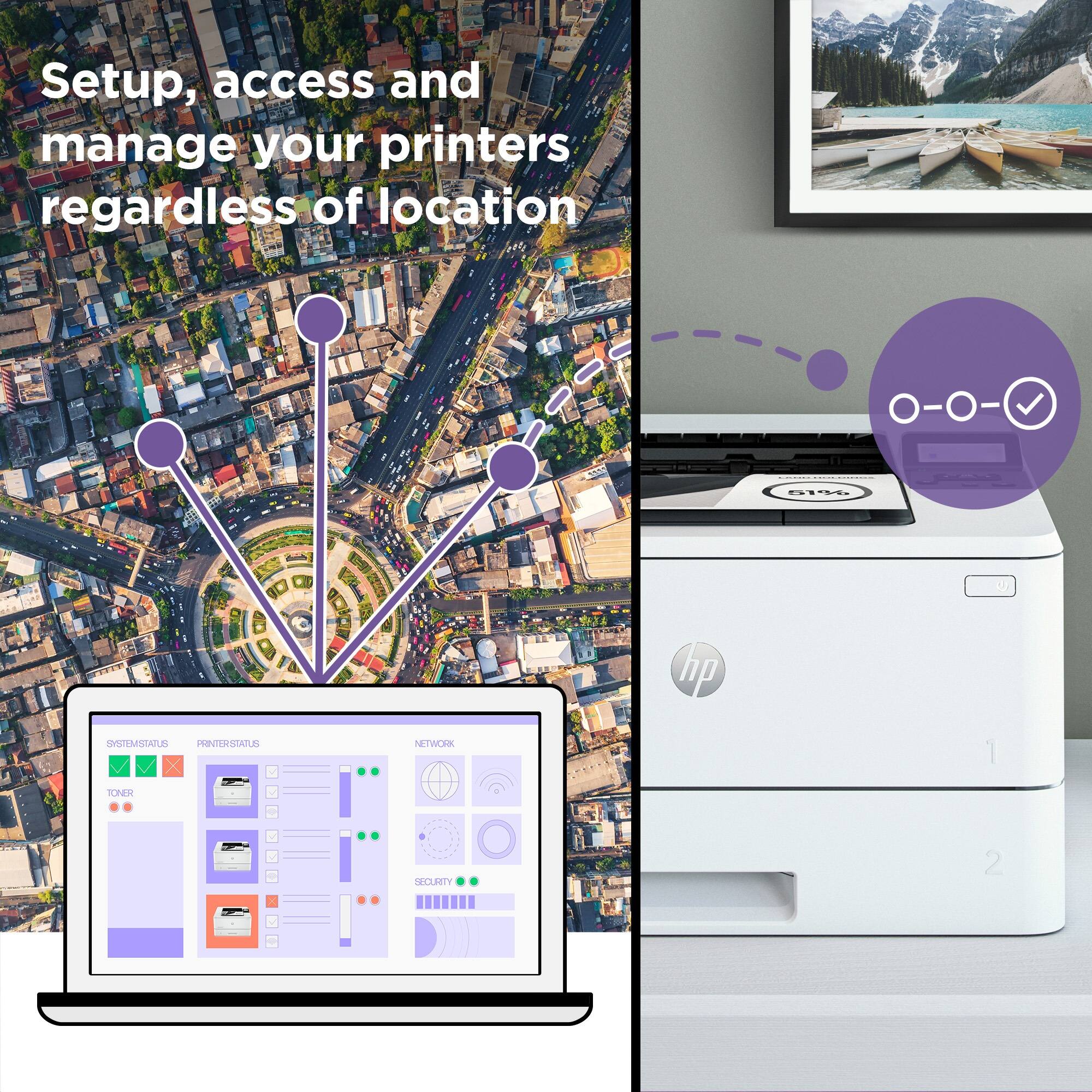 Setup, access and manage your printers regardless of location