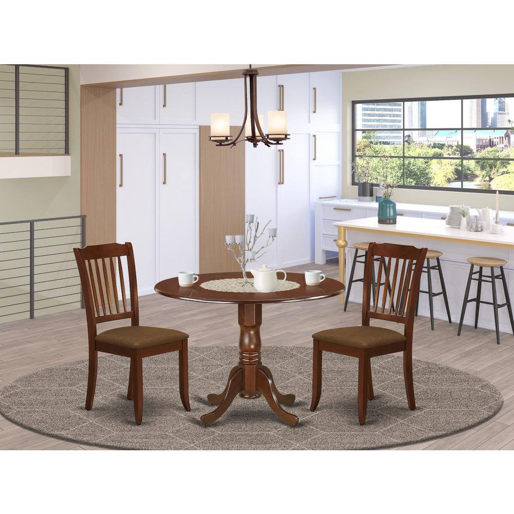 Left. East West Furniture - Dining Room Set Mahogany - Brown.