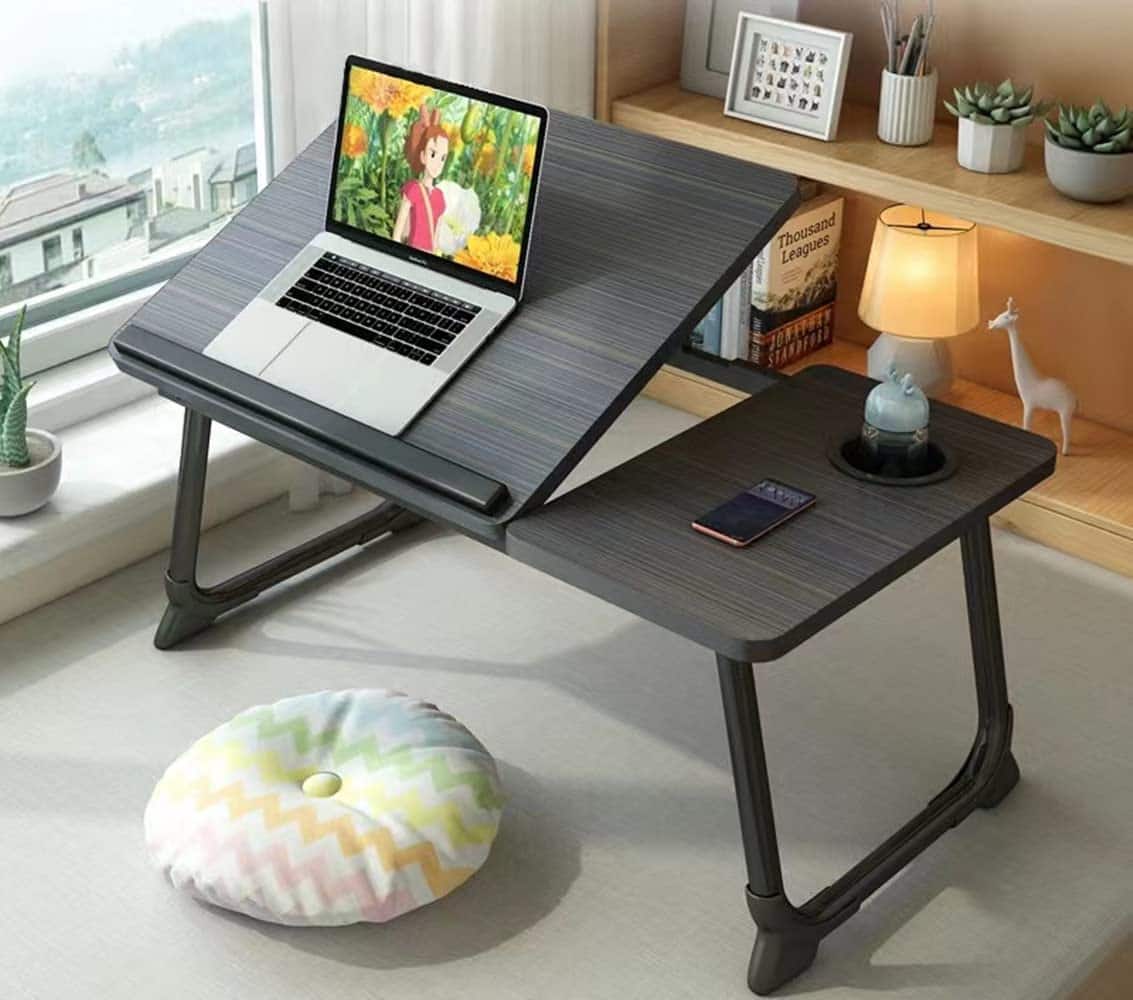 Stylel Star - Laptop Desk for Bed Couch,Lap Desk for Laptop,Portable Laptop Stand for Desk,Small Adjustable Laptop Desk - Black