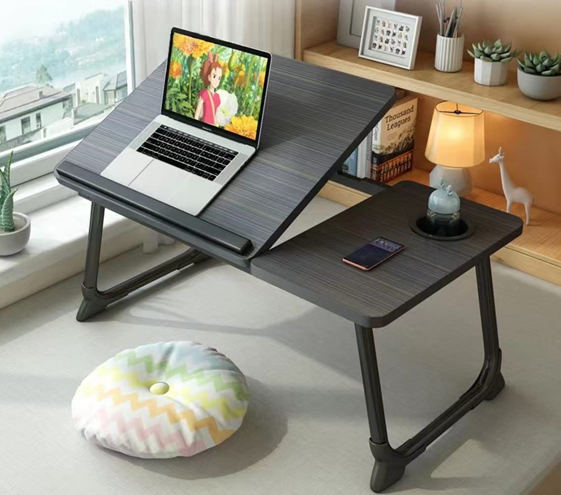 Stylel Star - Laptop Desk for Bed Couch,Lap Desk for Laptop,Portable Laptop Stand for Desk,Small Adjustable Laptop Desk - Black