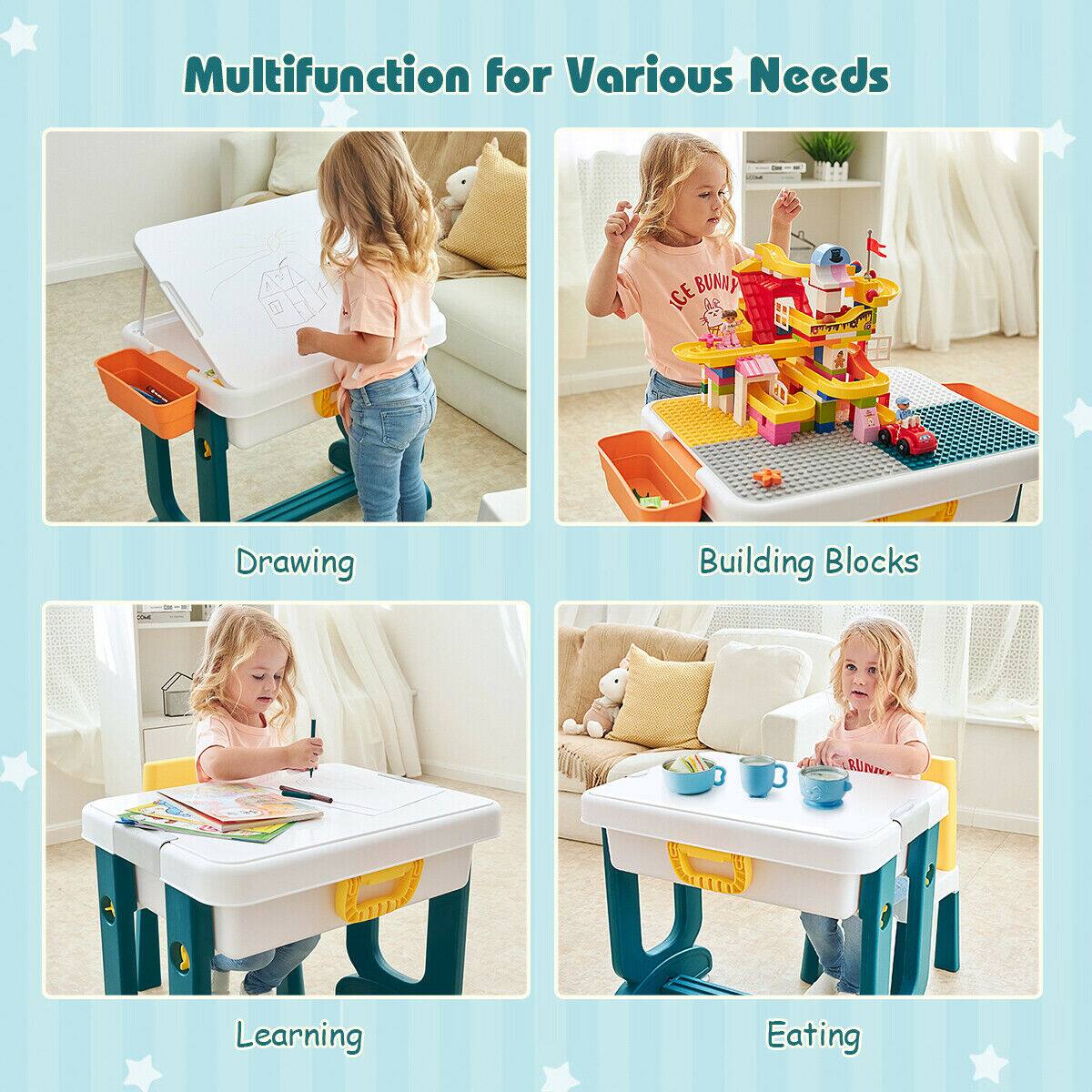 Multifunction for Various Needs

- Drawing
- Building Blocks
- Learning
- Eating
