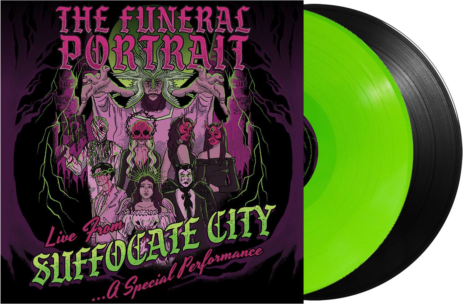 The Funeral Portrait - Live From Suffocate City - Lime/Black   - VINYL LP price history on PriceWatchPro