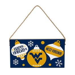Evergreen Enterprises - West Virginia Mountaineers 6" x 11" Holiday Wood Wall Sign - Multicolor