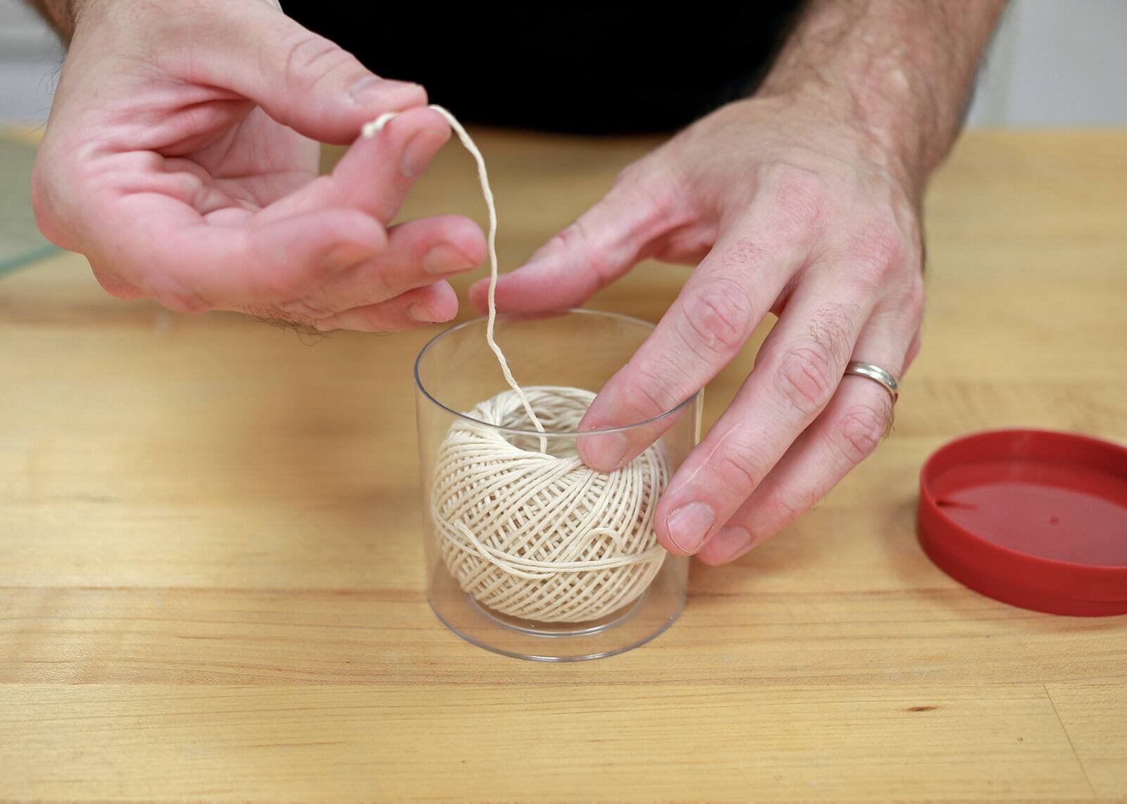 Alt View 1. Kuchenprofi - Kitchen Twine with Acrylic Twine Dispenser, Includes 164 Feet of Cooking and Baking String - White.