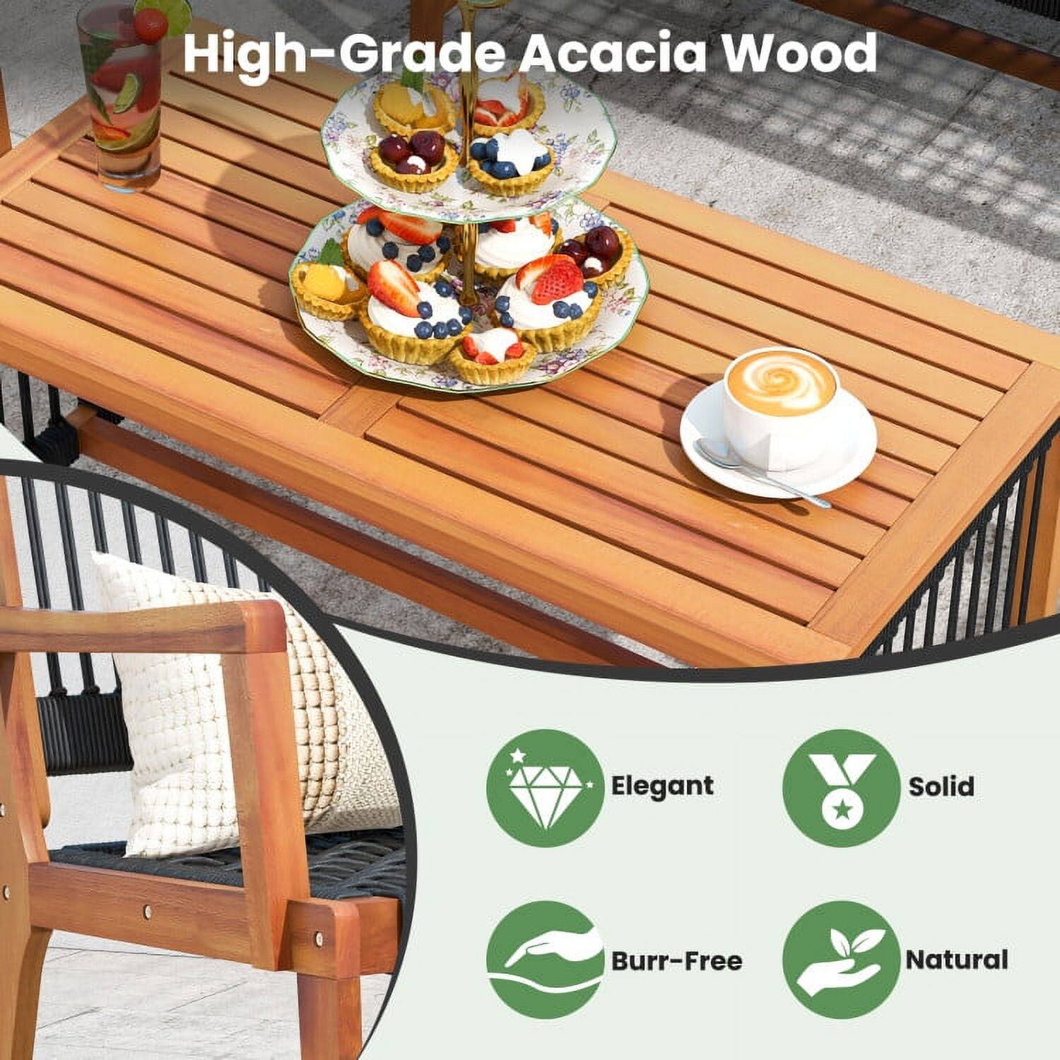 High-Grade Acacia Wood

Elegant
Solid
Burr-Free
Natural
