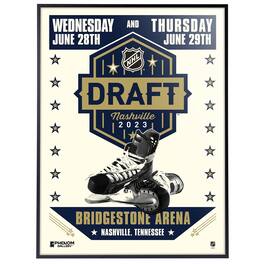 Phenom Gallery - 2023 NHL Draft 18" x 24" Deluxe Framed Serigraph - Multicolor