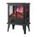 Back. Ihomeadore - 14-inch Black Free standing Electric Fireplace with Flame Effect and Two heat settings - Black.