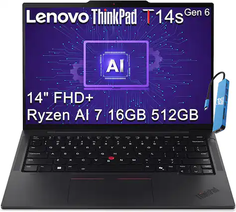 Lenovo ThinkPad T14s Gen 6 14" FHD+ Ryzen AI 7 16GB 512GB