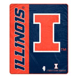 Pegasus - Illinois Fighting Illini 50" x 60" Endzone Ultra Soft Throw Blanket - Multicolor