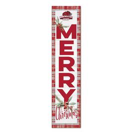 Jardine - Bridgewater State Bears 12'' x 48'' Outdoor Merry Christmas Leaner - White