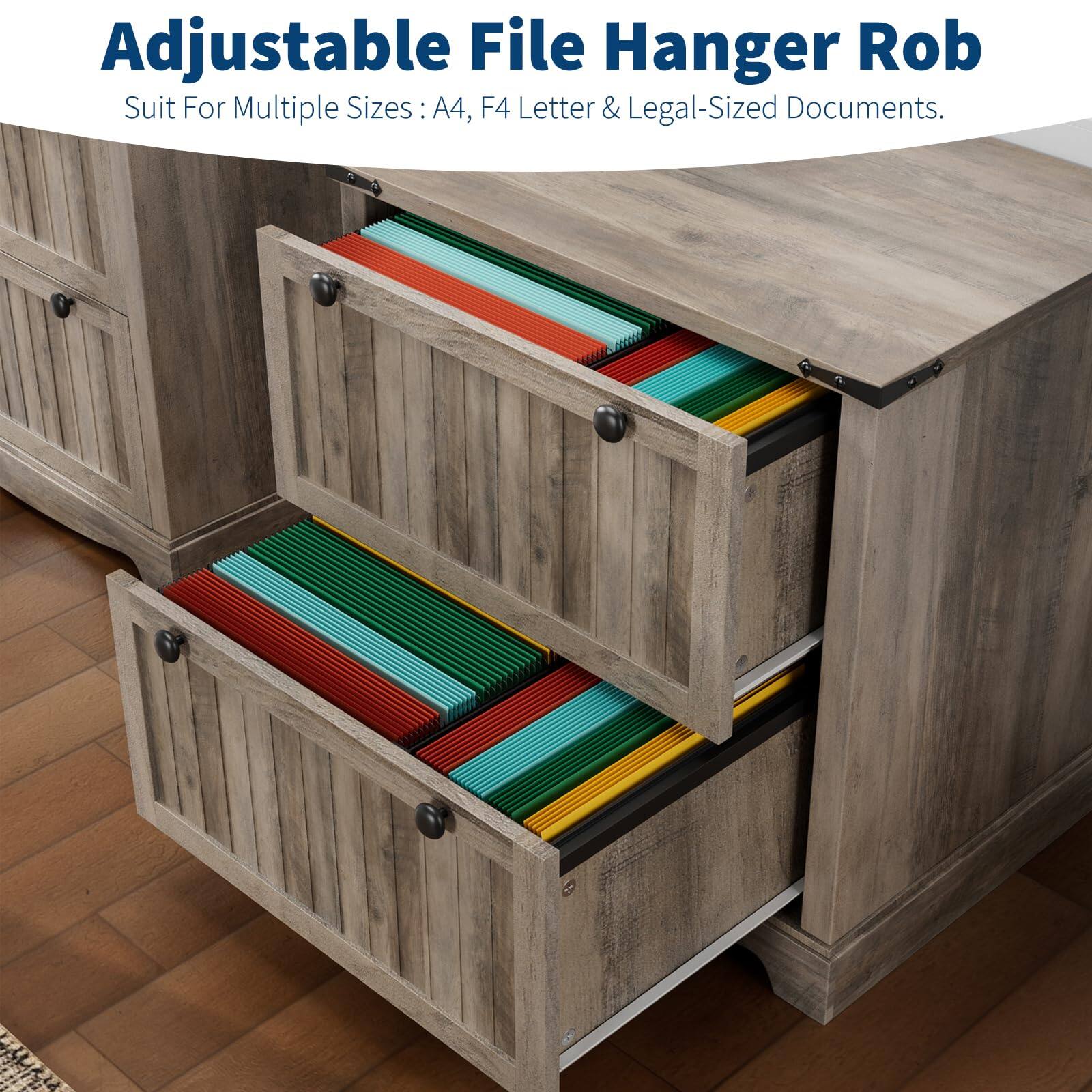 Adjustable File Hanger Rob  
Suit For Multiple Sizes: A4, F4 Letter & Legal-Sized Documents.