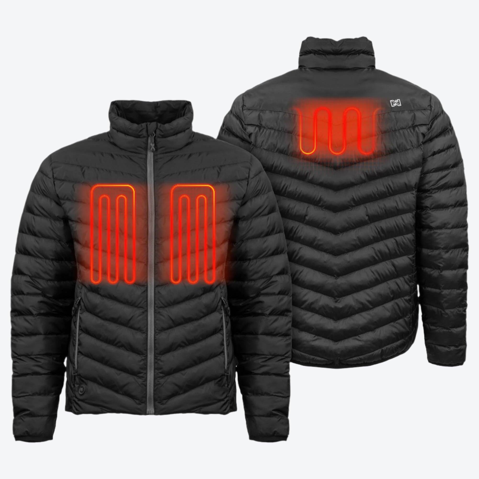 Alt View 1. Mobile Warming - App Controlled Men's Backcountry Xtera Heated Jacket - Black.