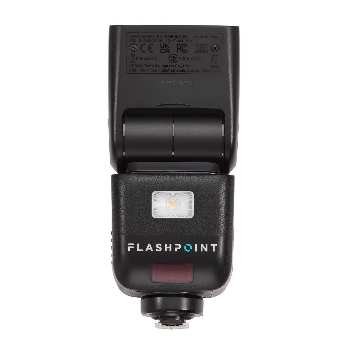 CAN ICES-003 (8) / NMB-003 (8)  
Made in China  
FCC ID: 2ABYN140  
IC: 20034-140  
UK 7.2V  
CE CA FC  
R-R-gdx-047  
210-242411  
GODOX Photo Equipment Co., Ltd.  
Add.: Yaochuan Industrial Zone, Bao'an, Shenzhen  
25E00174772  
FLASHPOINT