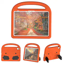 UUCOVER - Kids Case for iPad (A16) 11-inch 2025 / iPad 10th Gen 10.9" 2022,Shockproof EVA Case Handle Kickstand Cover - Orange