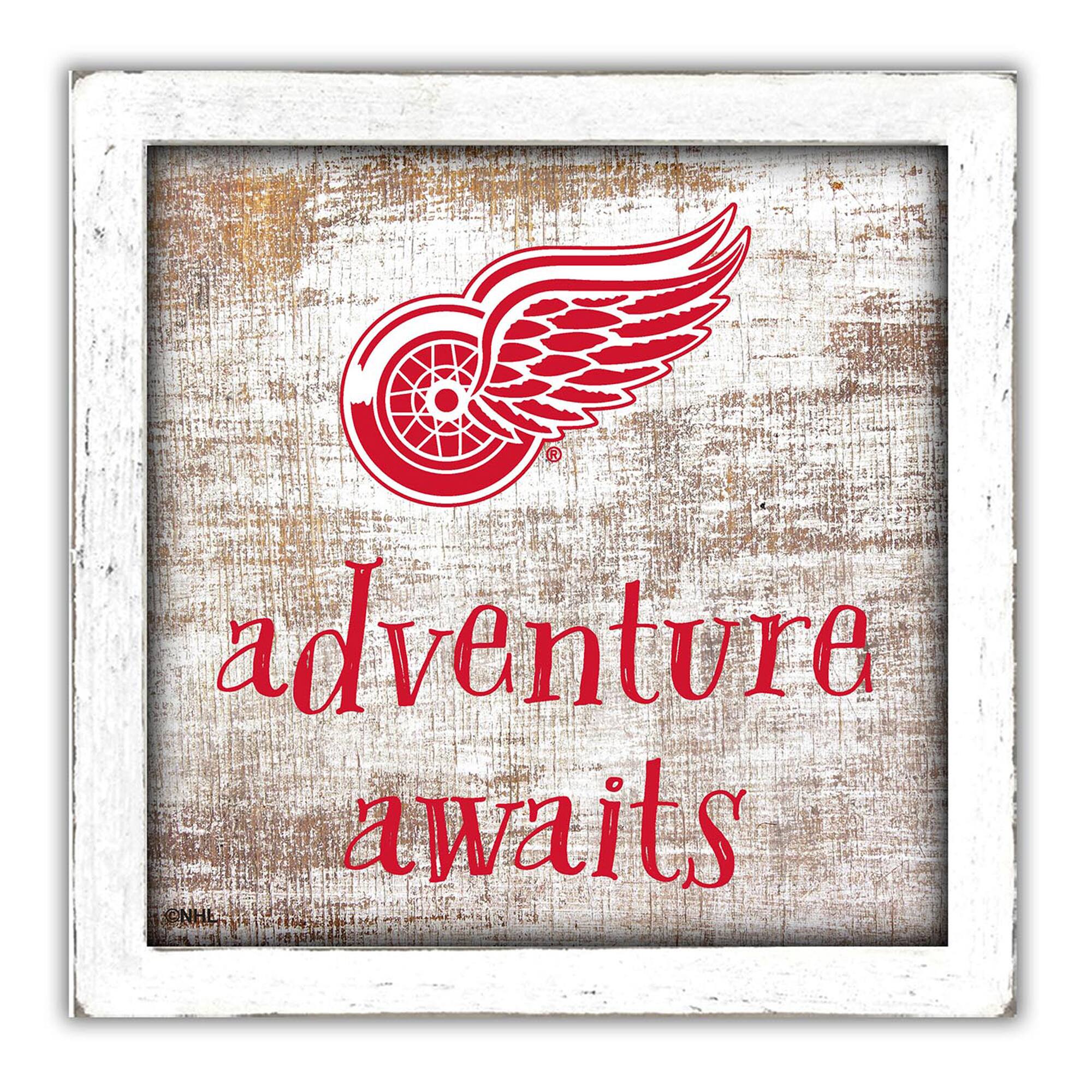 Fan Creations - Detroit Red Wings 14'' x 13'' Adventure Awaits Money Box - Multicolor