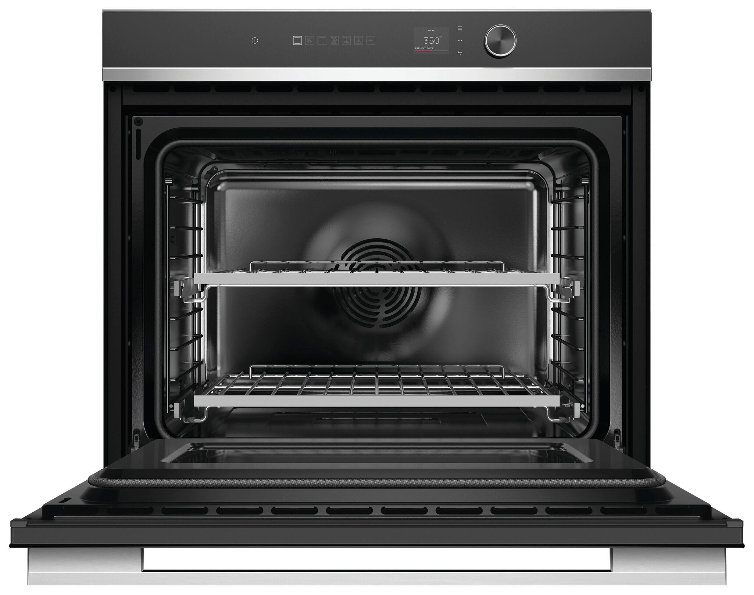 Alt View 12. Fisher & Paykel - 30-in Built-In Single Electric Convection Wall Oven - Stainless Steel.