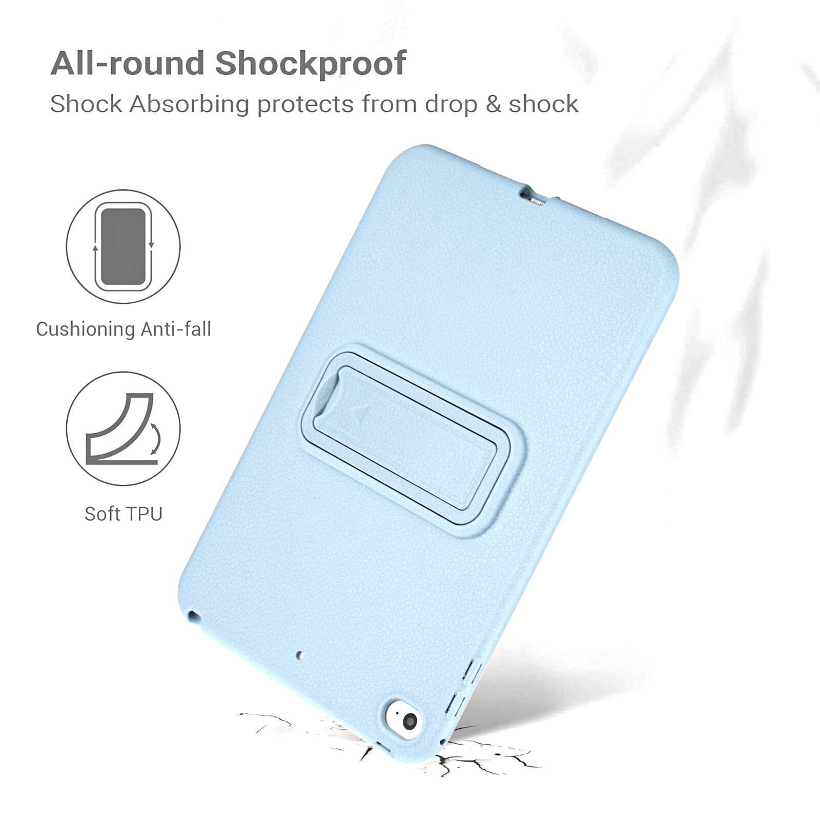 All-round Shockproof  
Shock Absorbing protects from drop & shock  
Cushioning Anti-fall  
Soft TPU