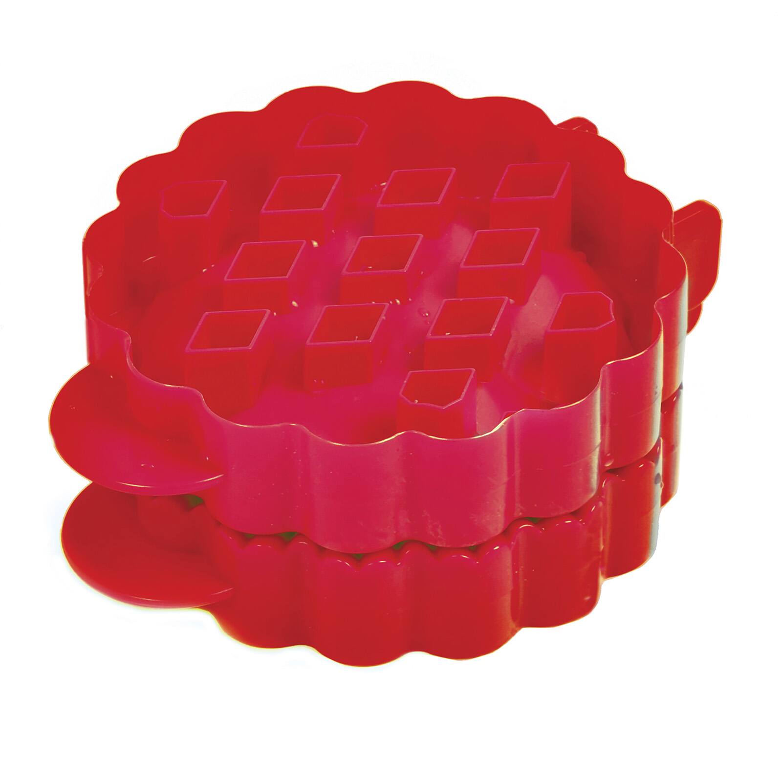 Alt View 1. Norpro - Lattice Mini Pie Mold – 4.5" x 5.75", Hand Pie Press, Decorative Crust Top - Black.
