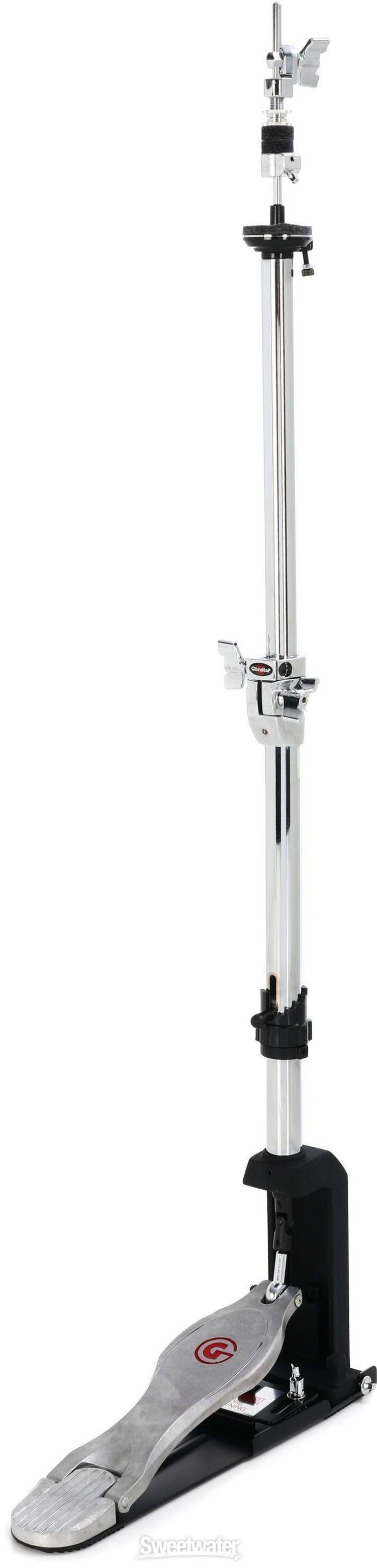 Angle. Gibraltar Hardware - 9000 Series No-Leg Hi-hat Stand with Direct Pull Drive System, and Step Tension Adjustment.