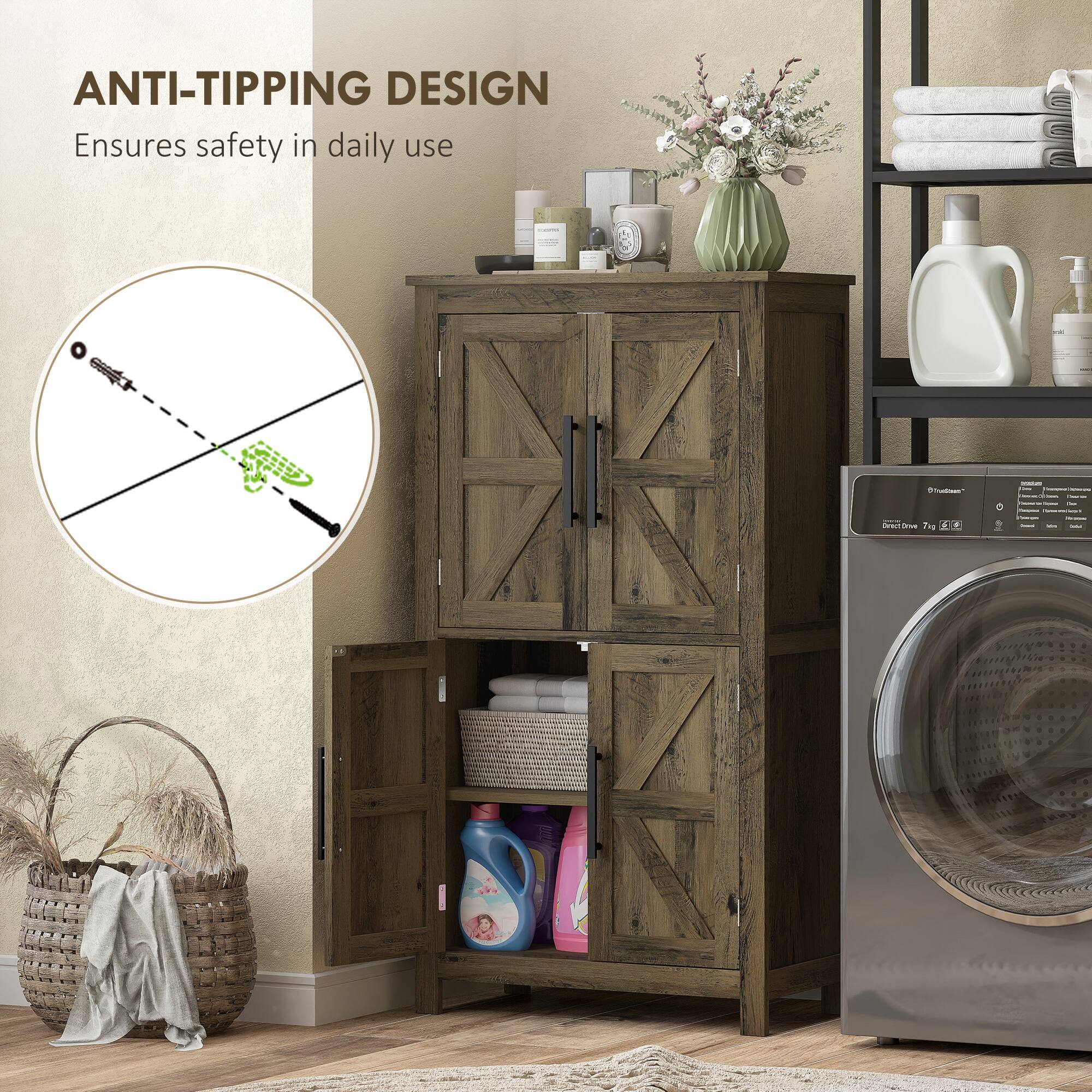 ANTI-TIPPING DESIGN Ensures safety in daily use