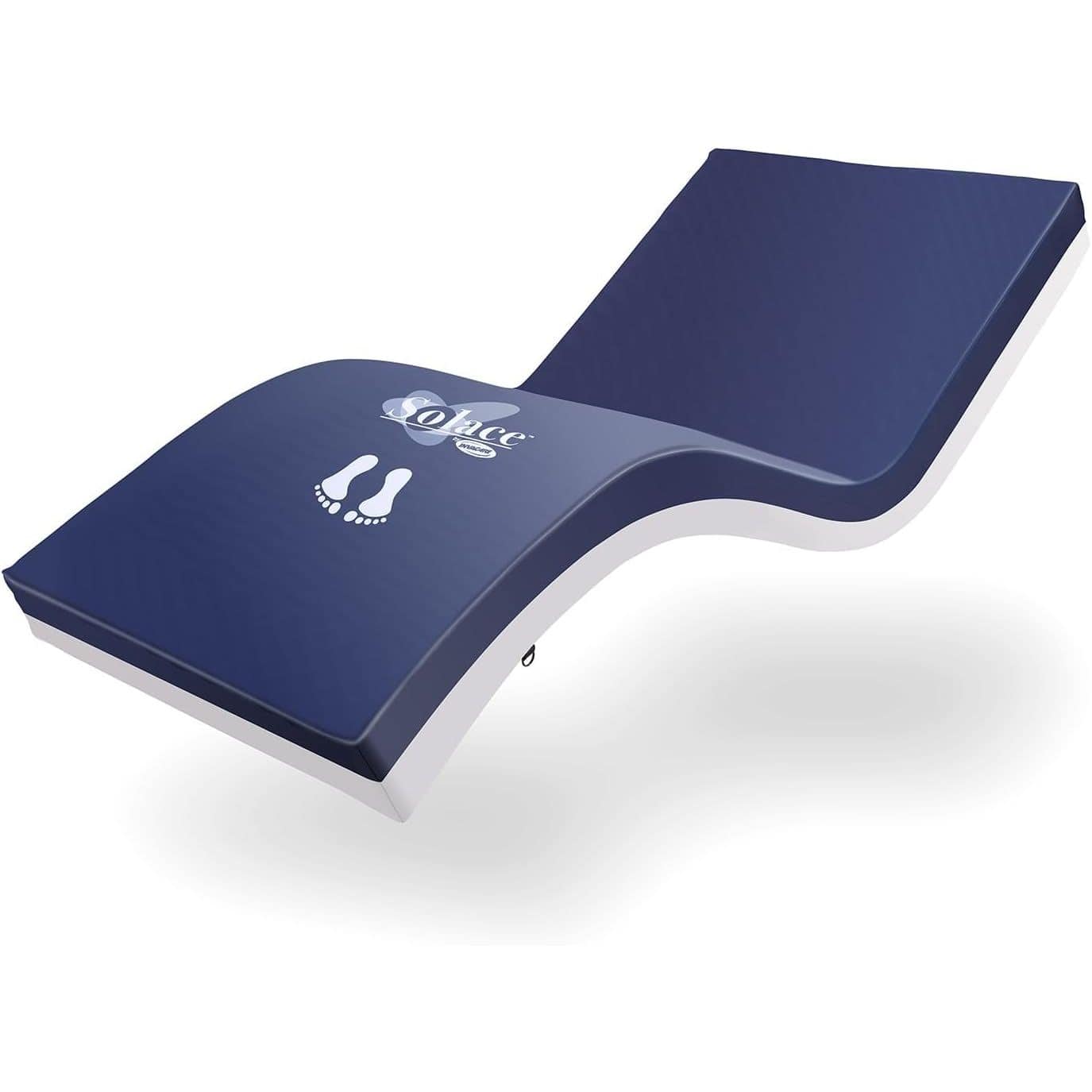 Invacare - Solace Mattress – Premium Zoned Pressure Relief With Dual Layer Foam & Waterproof Cover - Blue