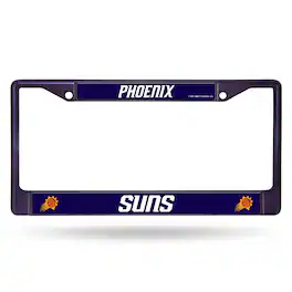 Rico Industries - Phoenix Suns Painted Chrome Metal License Plate Frame - Multi