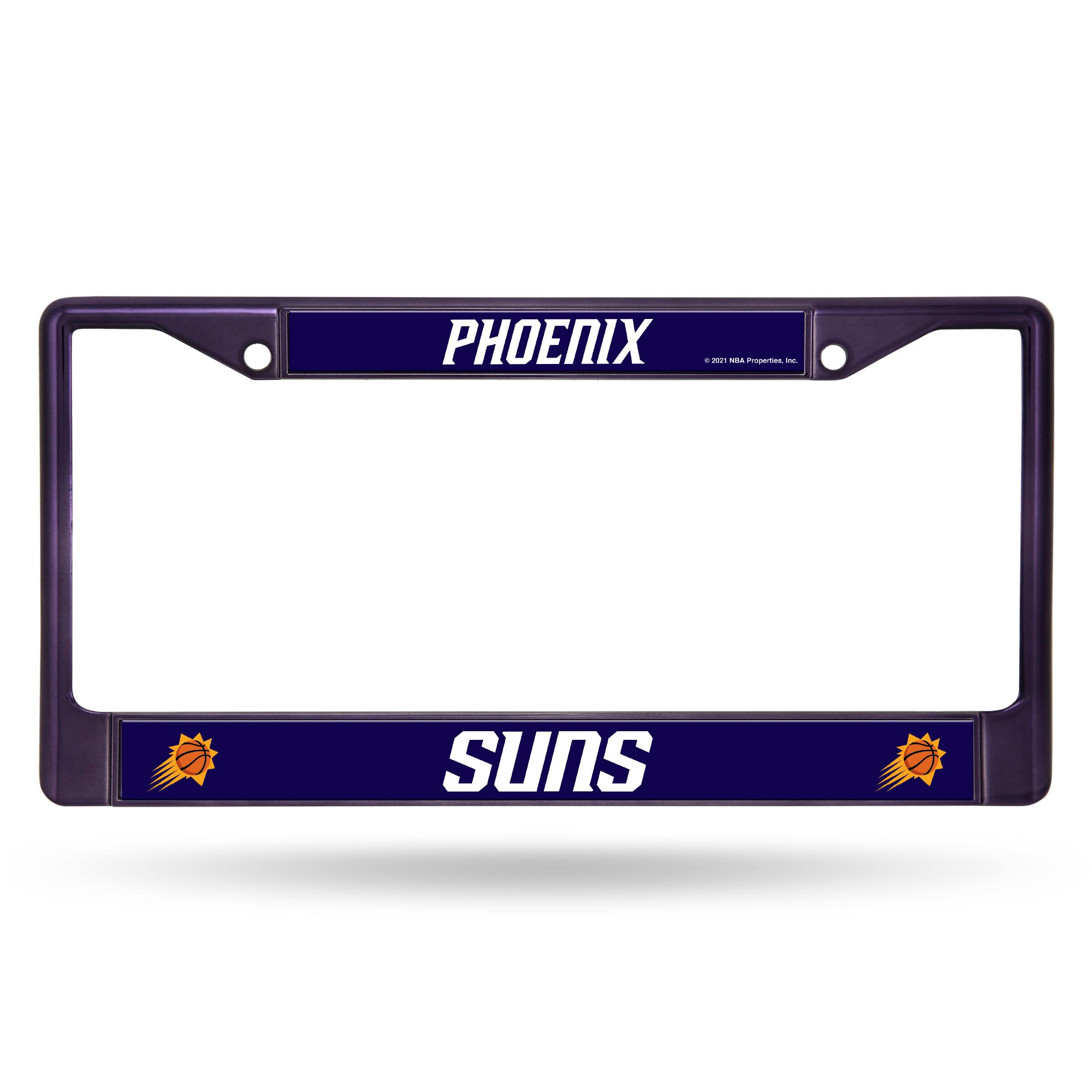 Phoenix Suns Basketball Chrome Metal License Plate Frame
