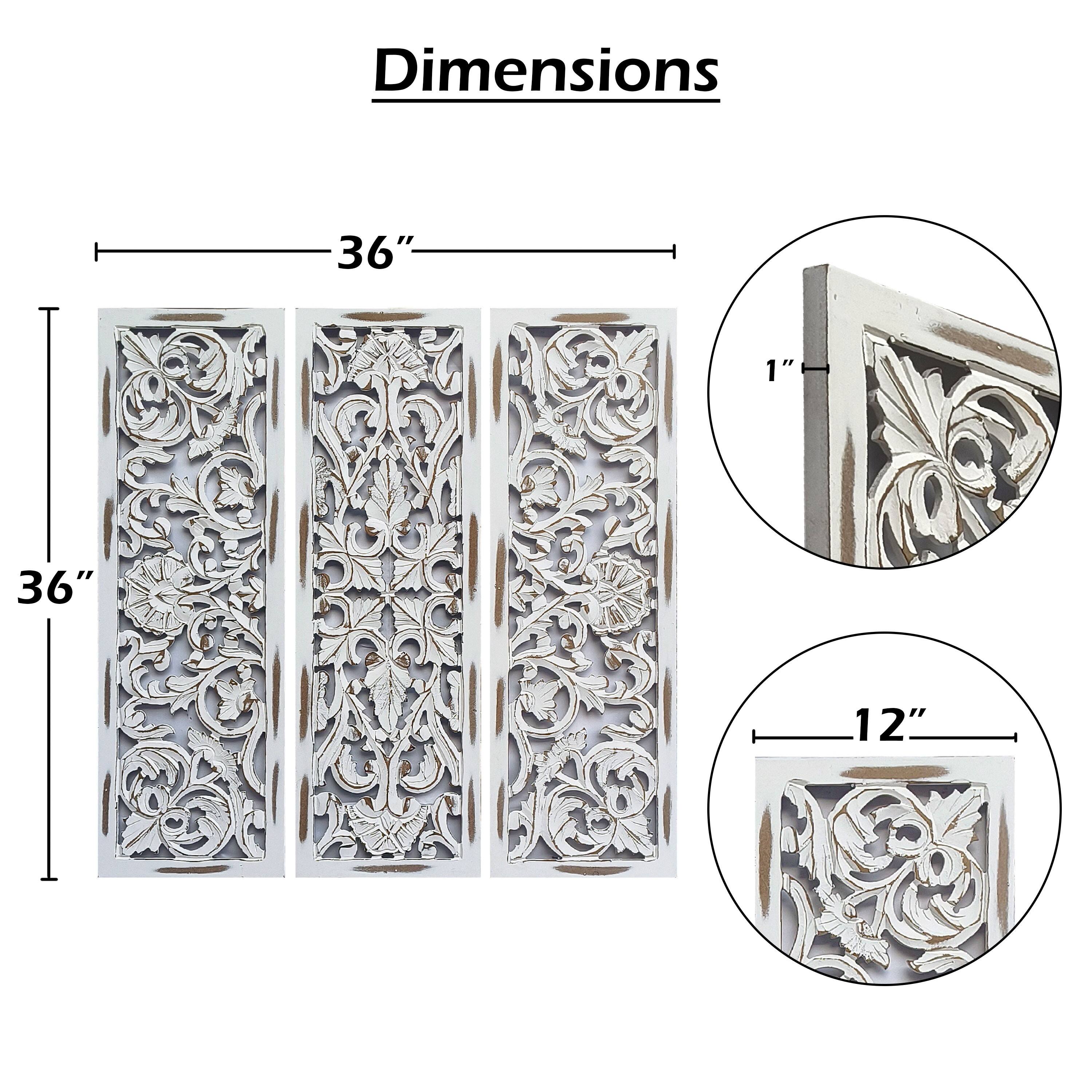 Dimensions: 36" x 36" x 1" x 12"