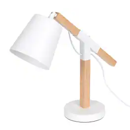 Oumilen - White Square Column Table Lamp