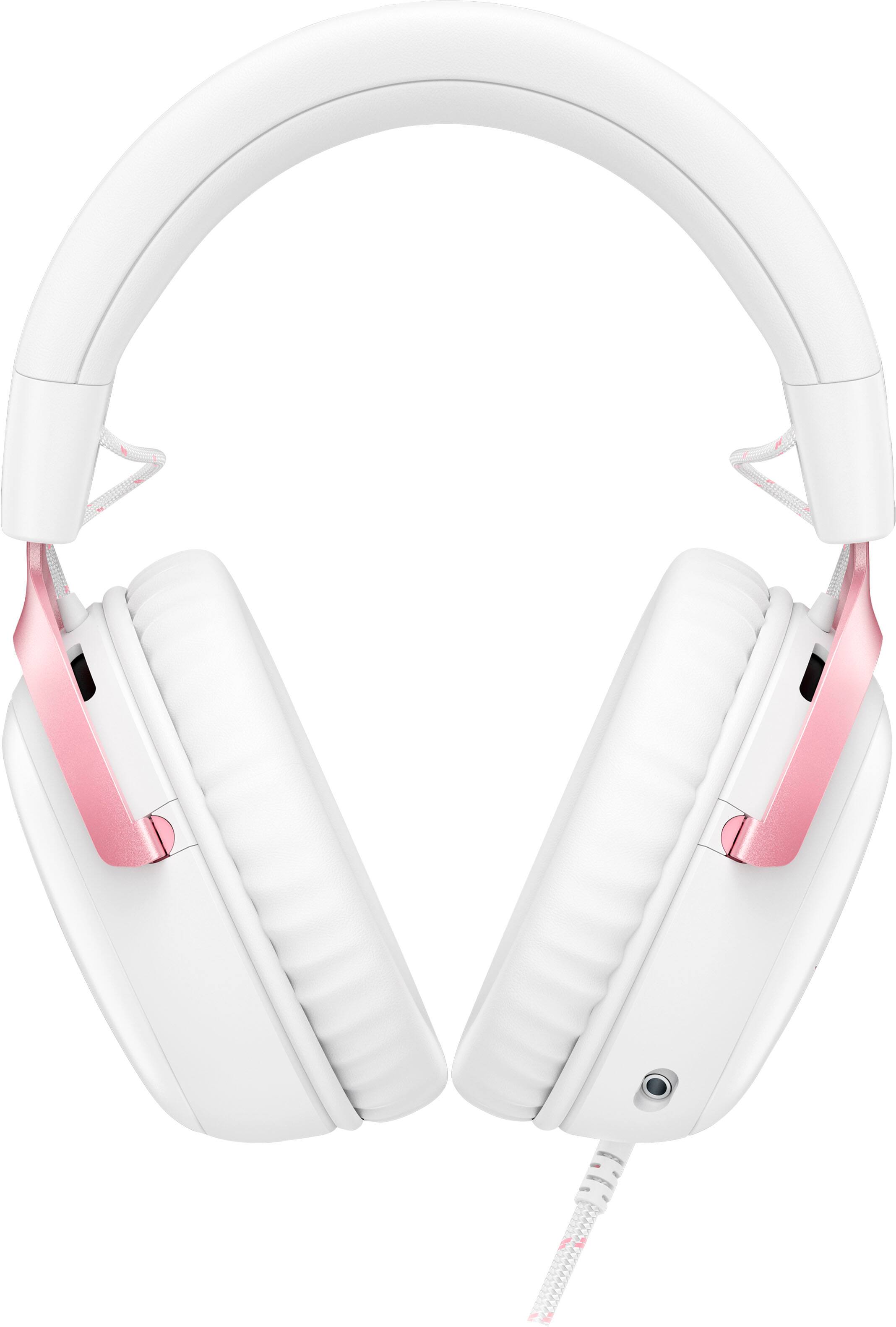 Alt View 9. HyperX - Cloud III Wired Gaming Headset for PC, PS5, PS4, Xbox Series X|S, Xbox One, Nintendo Switch, and Mobile - White/Pink.