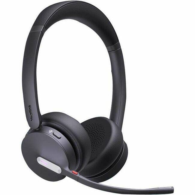 Yealink - WH64 Headset - Microsoft Teams Certification - Stereo - Wireless - Bluetooth/DECT - 492.1 ft - 20 Hz to 20 kHz - Black