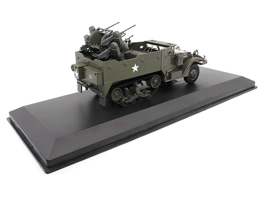 Motorcity Classics M16 Half-track 1:43: Modello Pressofuso Militare Con Custodia Acrilica - Collezionismo