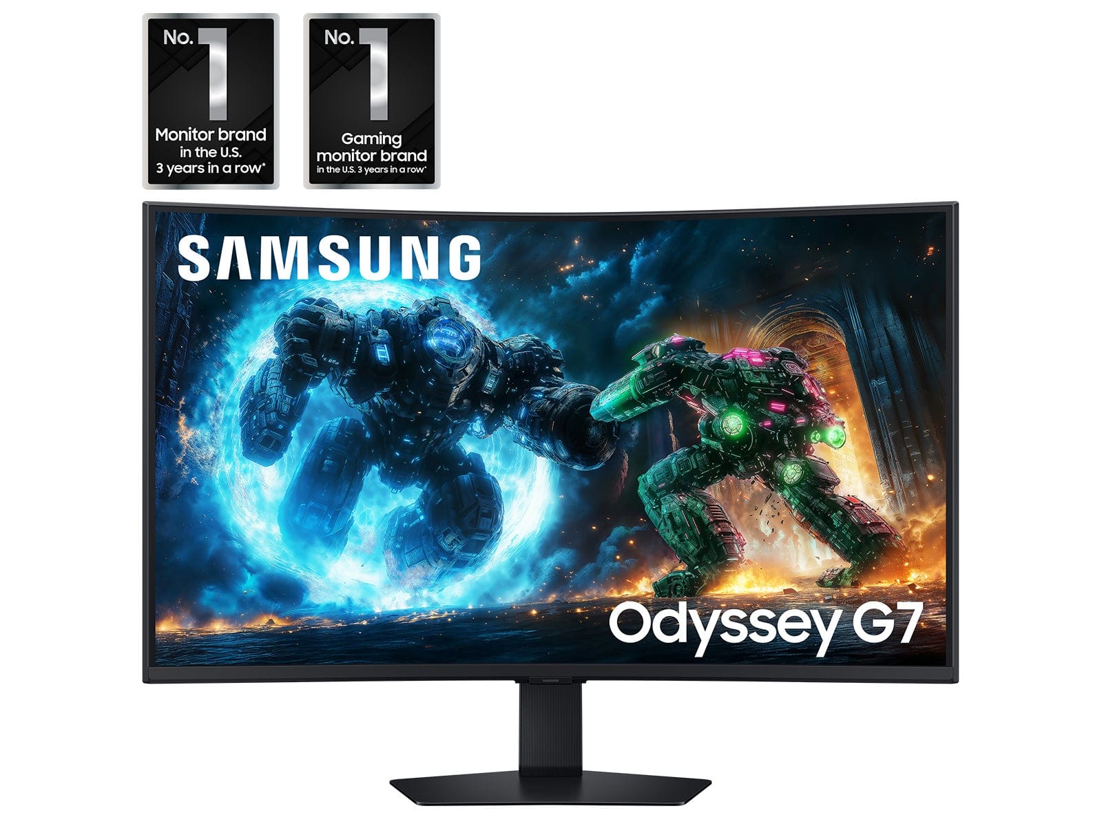 No. 1 Monitor brand in the U.S. 3 years in a row
No. 1 Gaming monitor brand in the U.S. 3 years in a row
SAMSUNG Odyssey G7