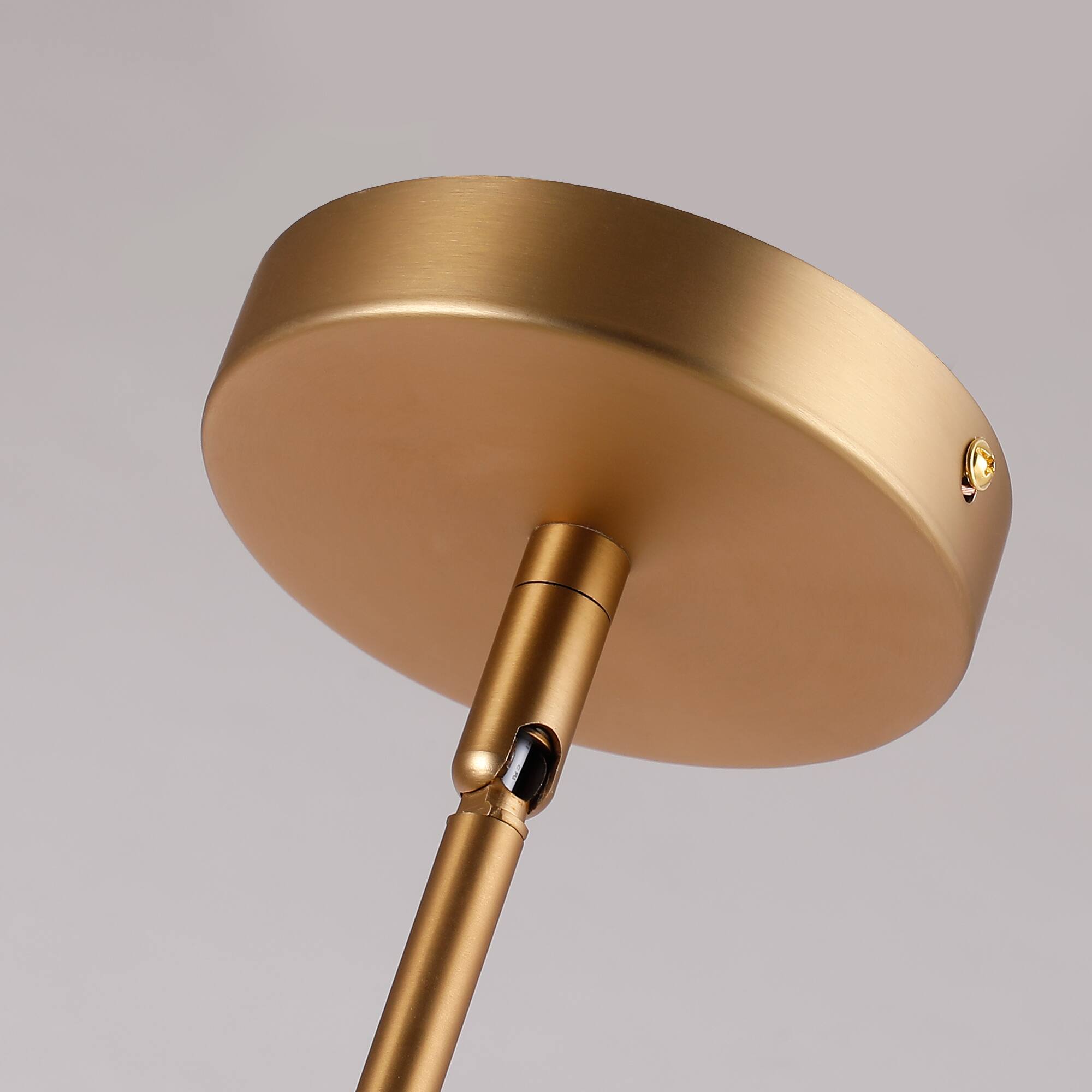 Alt View 10. Parrot Uncle - Modern Brass Round Clear Glass Shade Pendant Light.