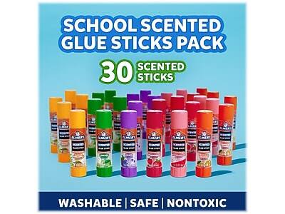 SCHOOL SCENTED GLUE STICKS PACK  
30 SCENTED STICKS  

WASHABLE | SAFE | NONTOXIC
