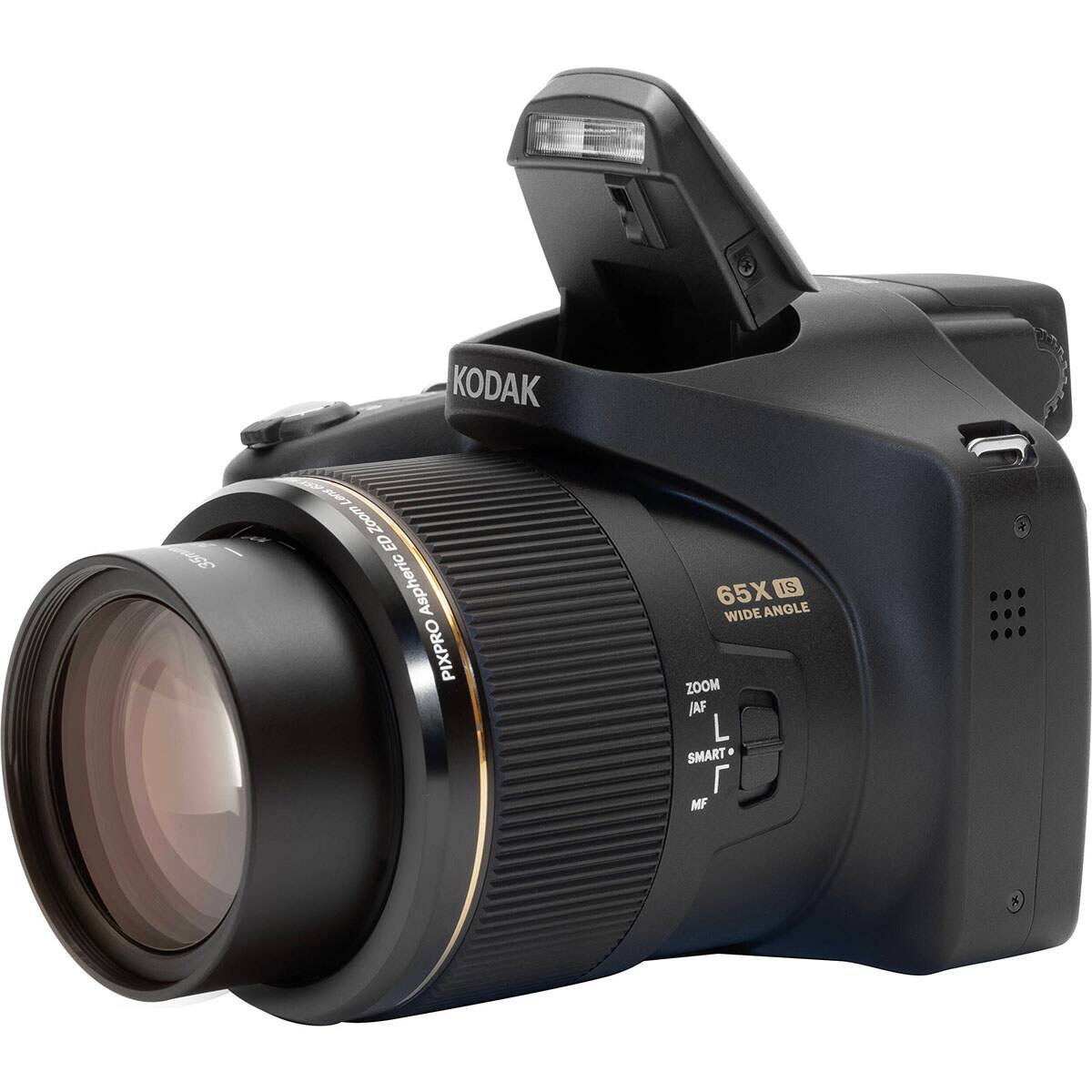 KODAK  
35mm  
15.9MP  
Lens Zoom ED Aspheric PIXPRO  
65X IS WIDE ANGLE ZOOM  
JAF  
L  
SMART  
MF
