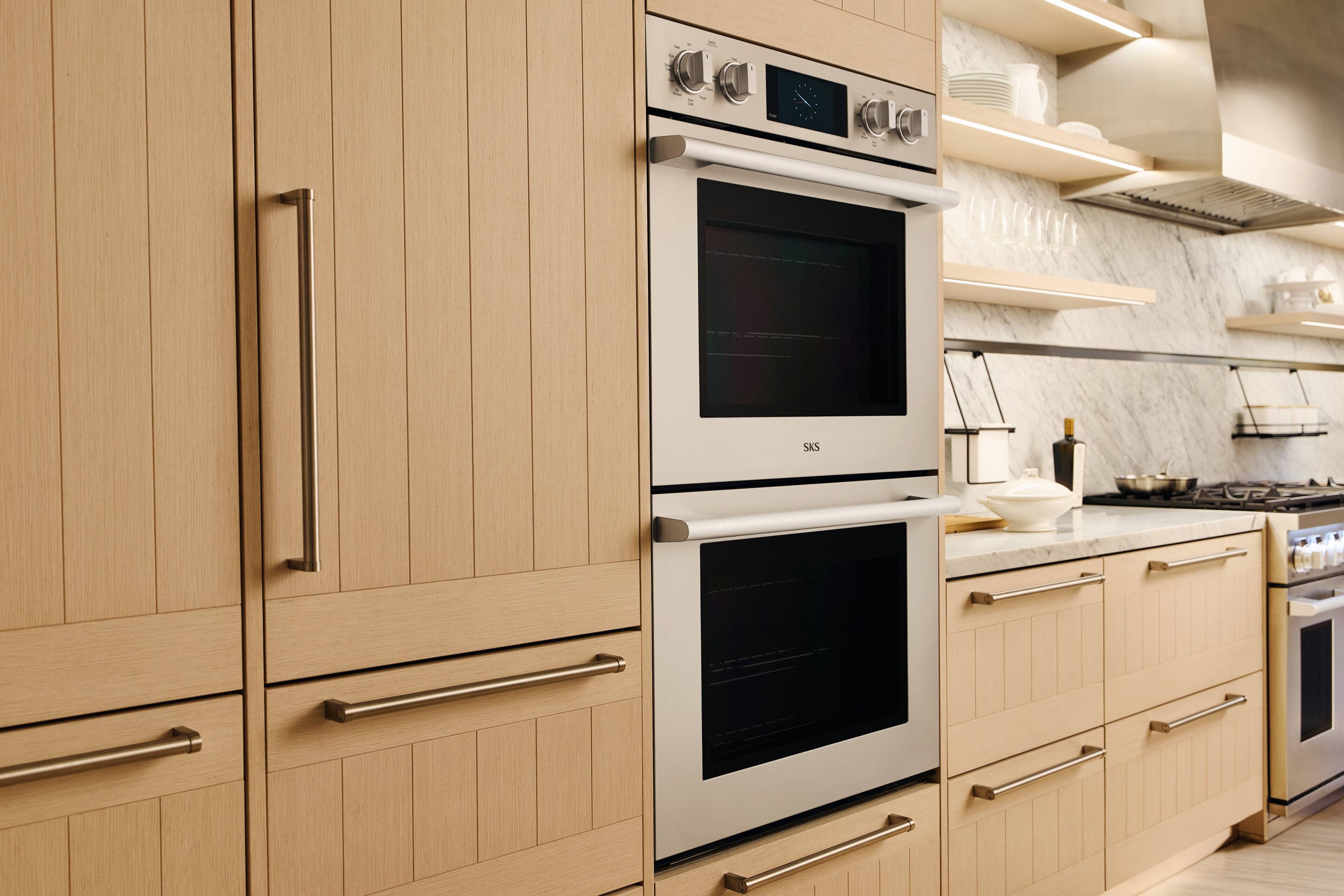 Alt View 1. SKS - 30-inch 9.4 Cu. Ft. Built-in Smart Electric Convection Double Wall Oven with Steam-Combi - Stainless Steel.