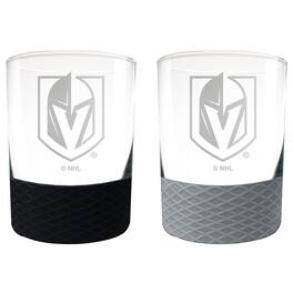 Great American Products - Vegas Golden Knights 14oz. Commissioner Rocks Glass Two-Piece Set - Multicolor