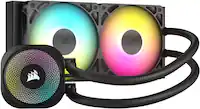 CORSAIR - NAUTILUS 240 ARGB Liquid CPU Cooler with RS120 ARGB Fans - Black - Front_Zoom