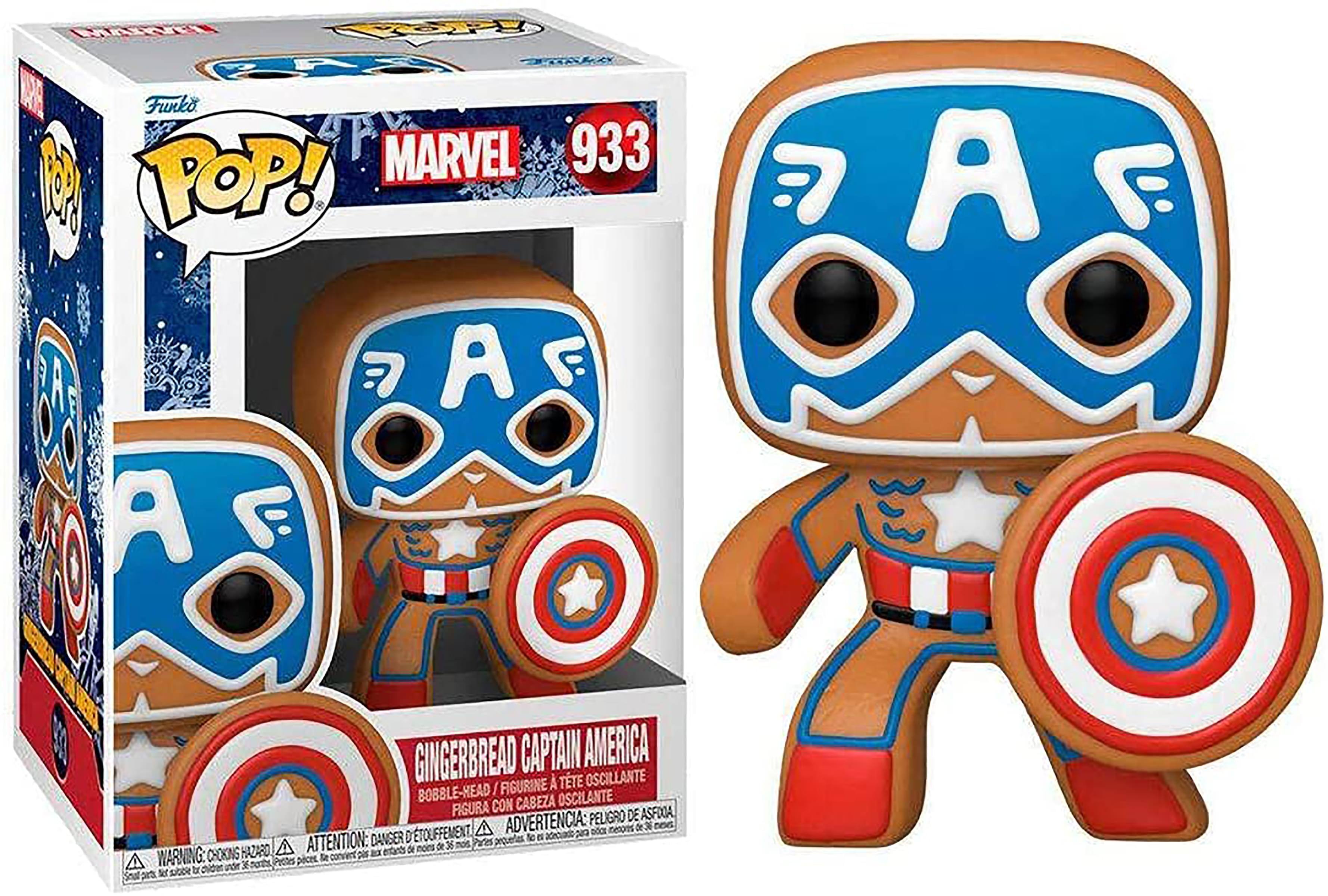 Marvel Funko Holiday POP Vinyl Figure | Gingerbread Captain America - Blue price history on PriceWatchPro