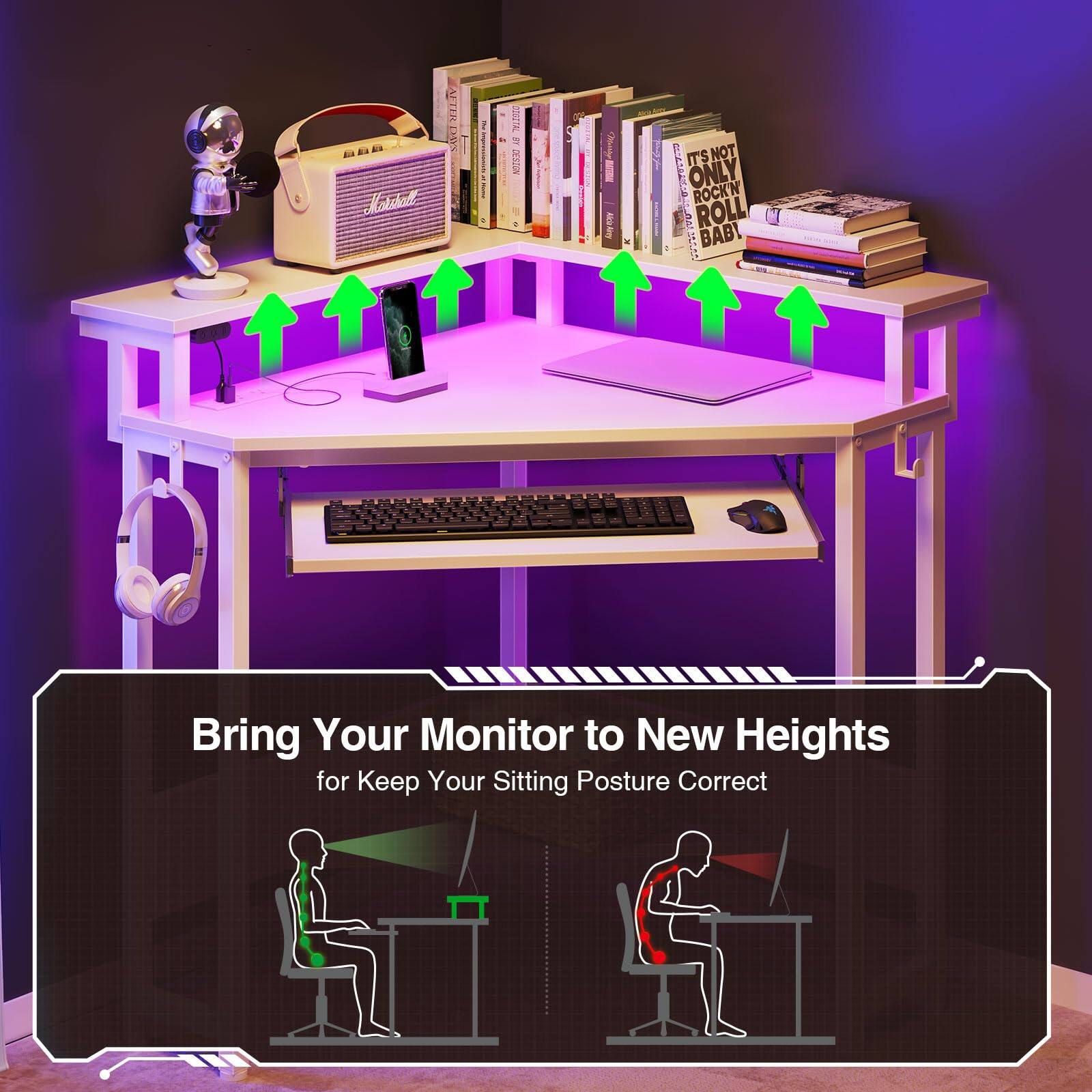 Bring Your Monitor to New Heights for Keep Your Sitting Posture Correct