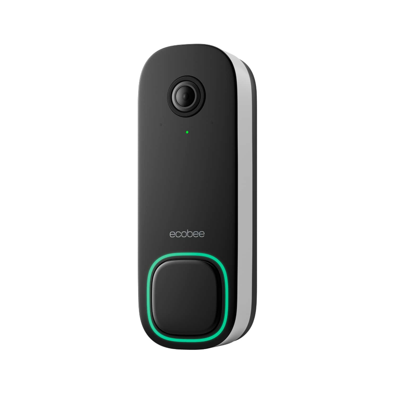 ecobee - Smart Video Doorbell - Wired with Advanced Person and Package Detection - Black
