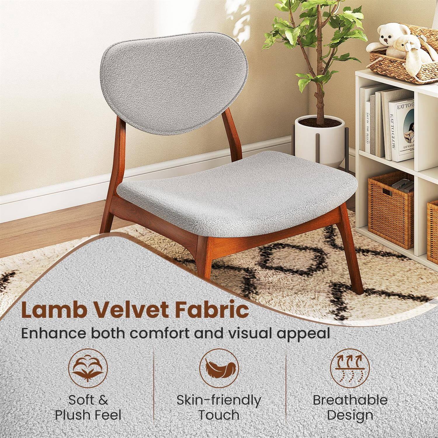 Lamb Velvet Fabric  
Enhance both comfort and visual appeal  

- Soft & Plush Feel  
- Skin-friendly Touch  
- Breathable Design