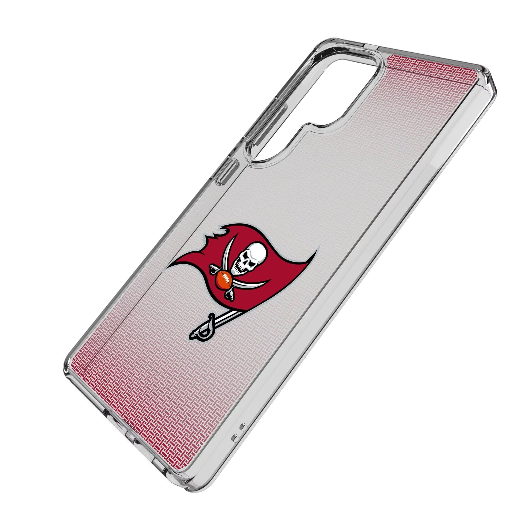 Alt View 1. Keyscaper - Tampa Bay Buccaneers Linen Logo Galaxy Clear Case - S24 - Multicolor.