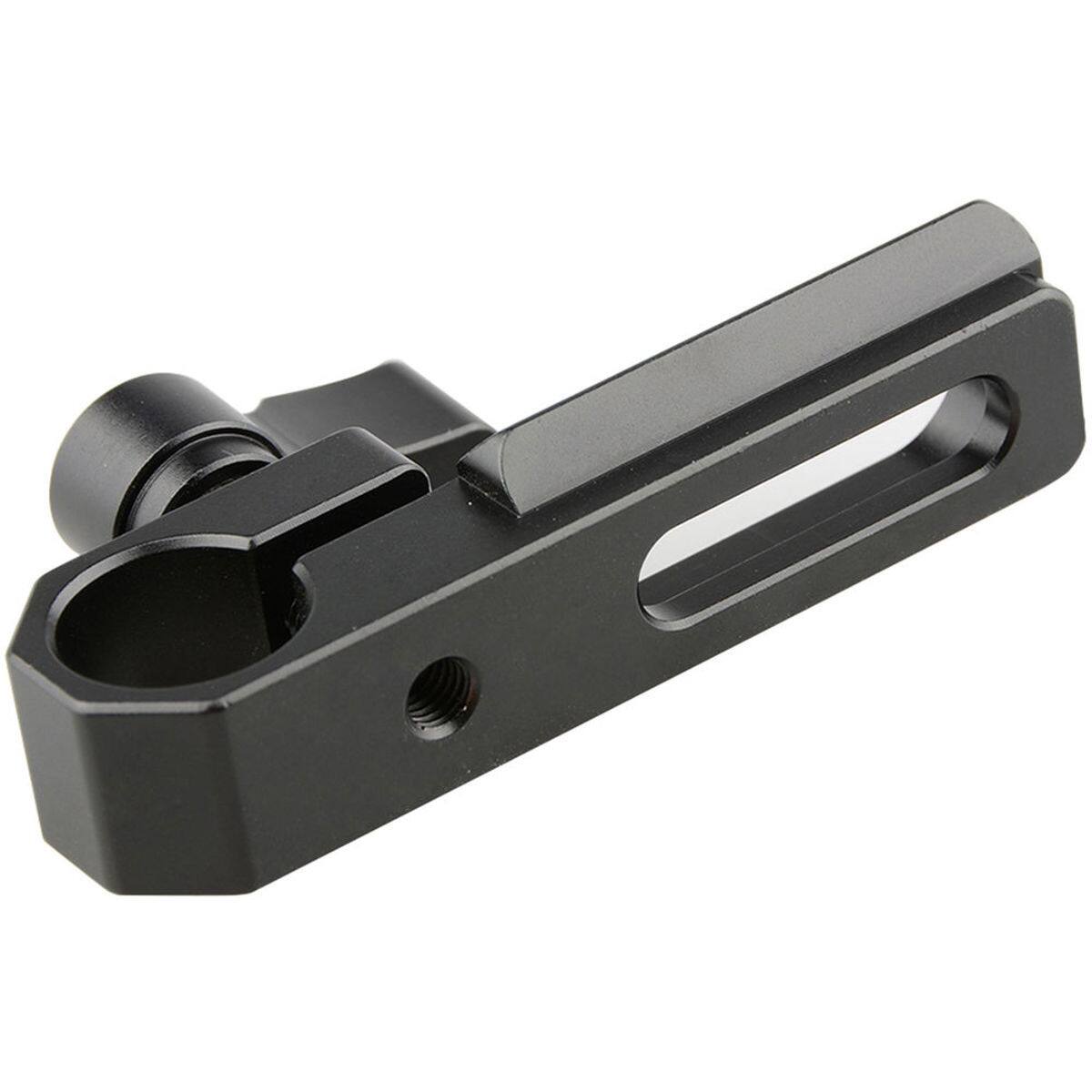 Alt View 4. CAMVATE - CAMVATE Single 15mm Rod Clamp with NATO Rail, Black Wingnut.