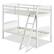 Left. Hivvago - Hivvago Twin over Twin Wooden Bunk Bed with Ladder - White.