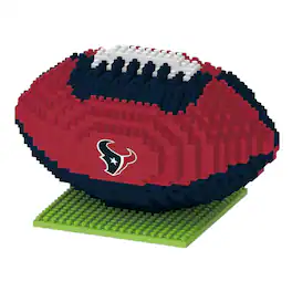 Forever Collectibles - Houston Texans NFL BRXLZ Football 704-Piece Building Block Set - Red