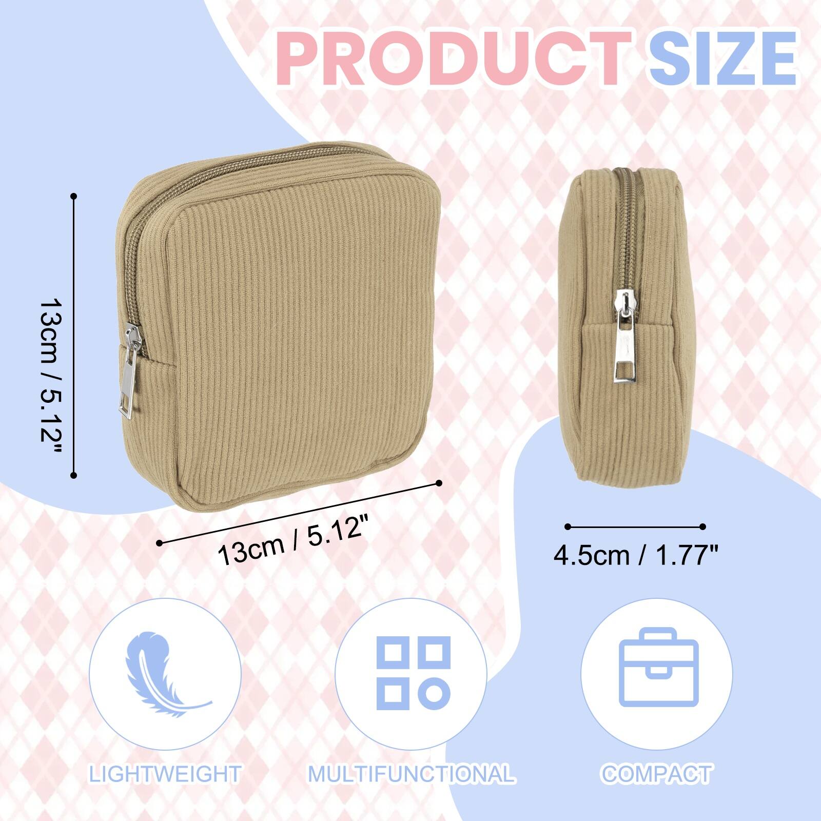 PRODUCT SIZE  
13cm / 5.12"  
4.5cm / 1.77"  
LIGHTWEIGHT  
MULTIFUNCTIONAL  
COMPACT